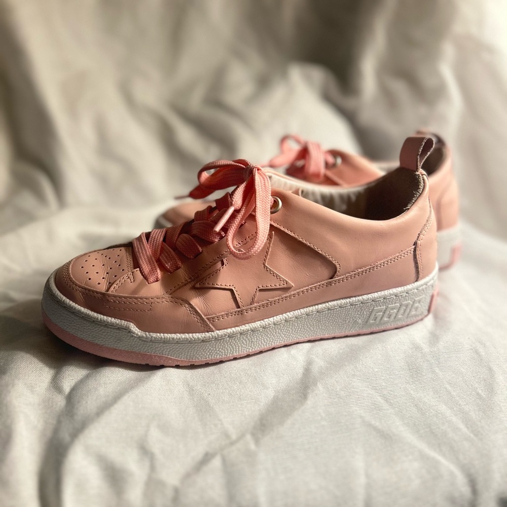 Golden Goose Pink Rose Quartz Yeah Sneakers Deluxe Brand